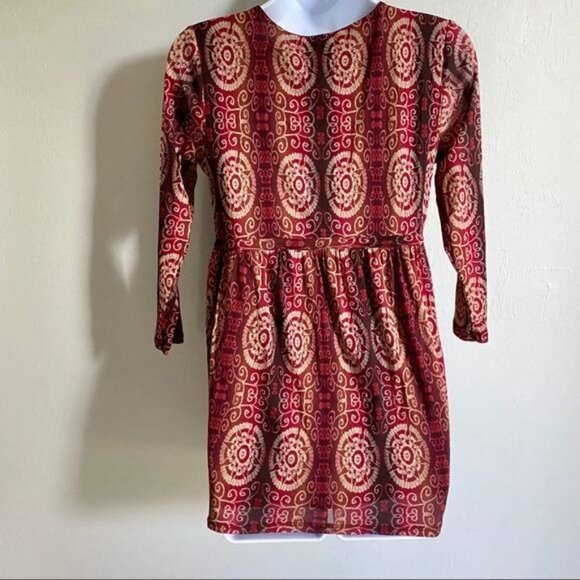 Axcess 3/4 Sleeve Empire Waist Lined Top Small - Picture 6 of 9